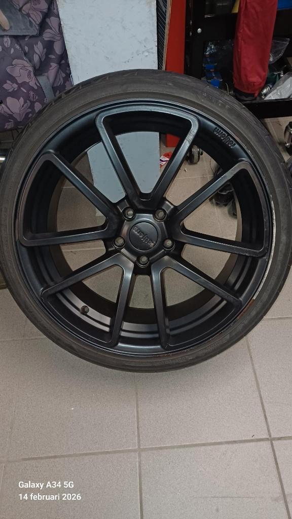 Rotiform SPF mat zwart 19' velgen met Yokahama PREMIUM, Autos : Pièces & Accessoires, Pneus & Jantes, Pneus et Jantes, Pneus été