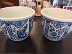 Antieke bloempotten Boch Belgium Delfts, Antiek en Kunst, Ophalen of Verzenden