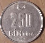 TURKIJE: 250 BIN LIRA 2004 UNC, Postzegels en Munten, Munten | Azië, Ophalen of Verzenden, Midden-Oosten, Losse munt