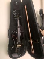 Violon 4/4 noir complet, Musique & Instruments, Comme neuf, Violon 4/4, Violon