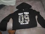 zwart hoodie maat 146 - 152 kort model, Enfants & Bébés, Vêtements enfant | Taille 146, Enlèvement ou Envoi, Comme neuf, Fille