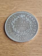 Pièce en argent - 50 francs - Hercule 1974 - France, Postzegels en Munten, Munten | Europa | Niet-Euromunten, Frankrijk, Zilver