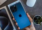 Bel iPhone 15 pro 1TB - titaniumblauw, Telecommunicatie, Mobiele telefoons | Apple iPhone, Gebruikt, Blauw, 1 TB, Ophalen of Verzenden