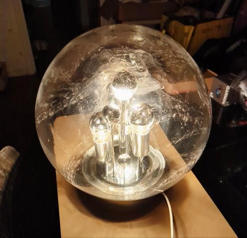 Doria Sputnik "Big Ball" Glass Space Age Table Lamp, Antiquités & Art, Antiquités | Éclairage, Enlèvement