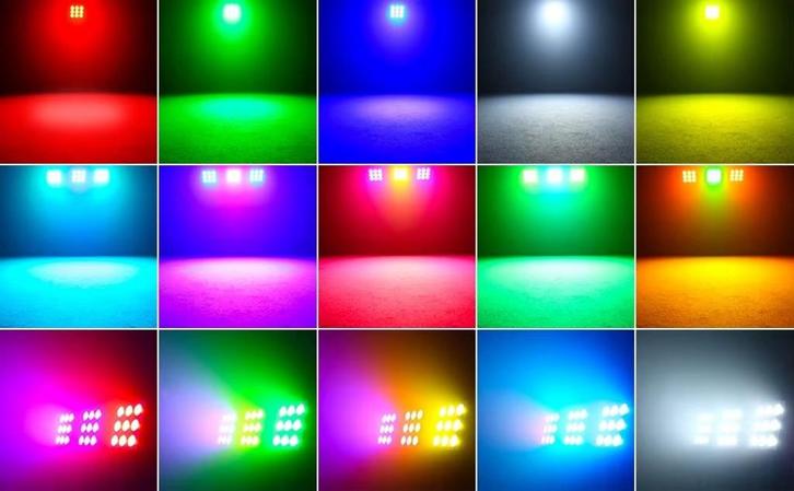 BLACK FRIDAY PROMO Nieuwe First Class 9 x 30W RGBW LED, Muziek en Instrumenten, Licht en Laser, Nieuw, Licht, Geluidgestuurd, Kleur