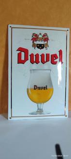 Geëmailleerde plaat van DUVEL., Ophalen of Verzenden, Zo goed als nieuw, Reclamebord, Plaat of Schild, Duvel