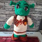 Sherk knuffel groot 40cm kleuren groen ecru en. Bruin, Ophalen of Verzenden, Nieuw