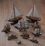Set 10 miniatuur schepen, Ophalen of Verzenden, Zo goed als nieuw