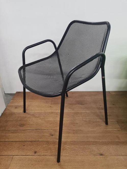 EMU tuinstoel, stoel Round met armleuning, zwart, Tuin en Terras, Tuinstoelen, Nieuw, Metaal, Stapelbaar, Ophalen