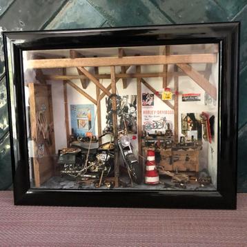 Vintage werkplaats Harley Davidson beschikbaar voor biedingen