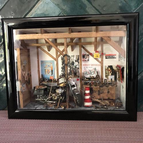 Vintage werkplaats Harley Davidson, Antiek en Kunst, Curiosa en Brocante, Ophalen