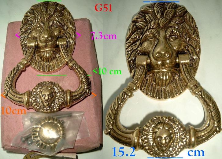 Stootbok/Deurklopper leeuwenhoofd/Heurtoir tête de lion1960, Antiek en Kunst, Curiosa en Brocante, Ophalen of Verzenden