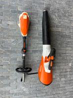 Stihl accu combimotor & bladblazer, Tuin en Terras, Bladblazers, Ophalen, Gebruikt, Accu, Handgedragen