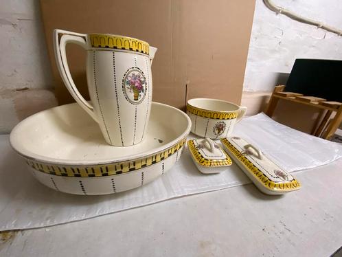 Te koop volledige lampetset Boch België, Antiek en Kunst, Antiek | Keramiek en Aardewerk, Ophalen