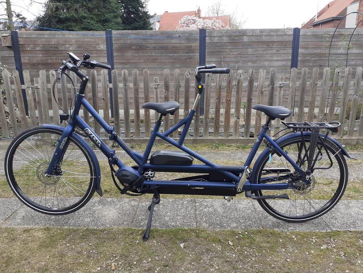 Plooibare electrische tandem, AZOR 28, Fietsen en Brommers, Fietsen | Vouwfietsen, Zo goed als nieuw, Dames, Overige merken, 20 inch of meer