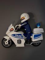 Playmobil 5185 - Motard de police avec lumière clignotante, Ensemble complet, Utilisé, Enlèvement ou Envoi