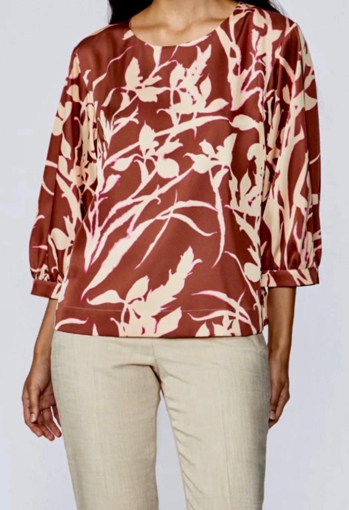 Xandres Nieuwstaat Bloes met print - Maat 38, Kleding | Dames, Blouses en Tunieken, Nieuw, Maat 38/40 (M), Ophalen of Verzenden