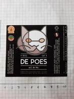 Bieretiket De Poes, Verzamelen, Ophalen of Verzenden, Nieuw