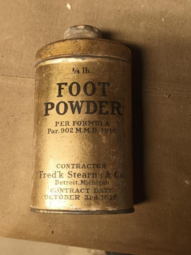WW1 Foot Powder US, Verzamelen, Militaria | Tweede Wereldoorlog, Landmacht, Overige typen, Ophalen of Verzenden