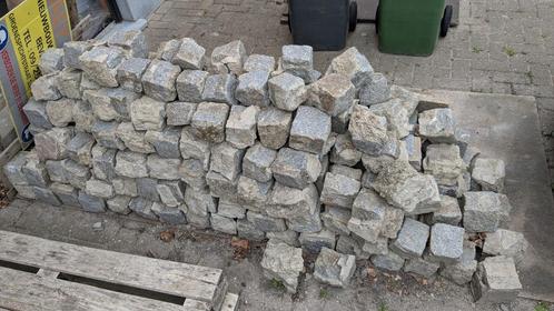 Kasseien blauwe hardsteen of porfier, Tuin en Terras, Tegels en Klinkers, Zo goed als nieuw, Overige typen, Natuursteen, Minder dan 5 m²