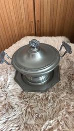 92% tinnen kom en bord 32 cm + 23 cm, Antiek en Kunst