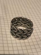 Bague tressée en argent 925, Bijoux, Sacs & Beauté, Bagues, Enlèvement ou Envoi, Comme neuf, Argent, Argent