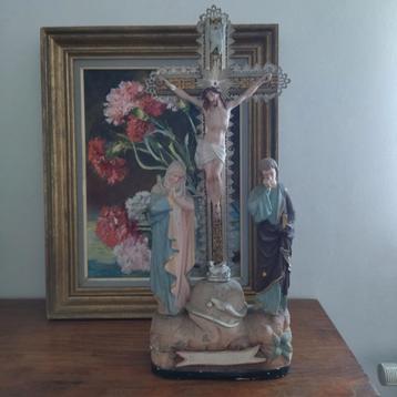 Scène crucifixion, calvaire  beschikbaar voor biedingen