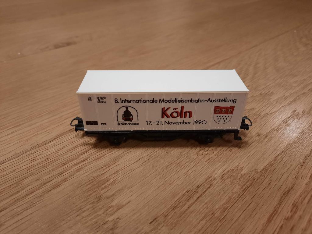 Märklin 4481 (90715) - wagon porte conteneur Köln, Ophalen of Verzenden, Zo goed als nieuw, Wagon, Märklin