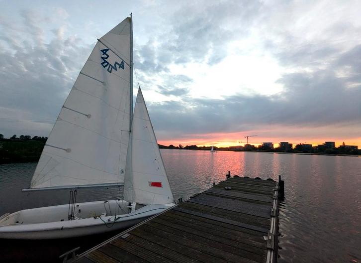 420 zeilboot, Watersport en Boten, Open zeilboten, Gebruikt, Overige typen, 3 tot 6 meter, Polyester, Geen motor, Ophalen