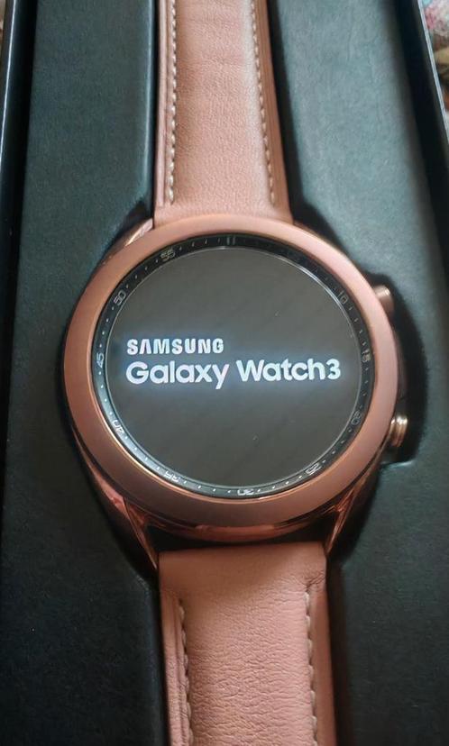 Samsung Galaxy Watch3 Mystic Bronze 41mm, Handtassen en Accessoires, Smartwatches, Zo goed als nieuw, Roze, Conditie, GPS, Ophalen