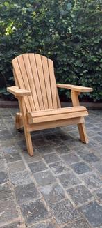 NOUVEAU Modèle de chaise en teck Adirondack., Jardin & Terrasse, Enlèvement ou Envoi, Neuf