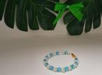 blauwe en witte armband, Ophalen of Verzenden, Nieuw, Fait main
