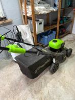 2x 40V trimmer, Ophalen, Opvangzak, Gebruikt, Accu-grasmaaier