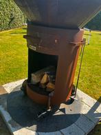 Welde vuurschaal plancha met afdekplaat., Tuin en Terras, Houtskoolbarbecues, Ophalen, Gebruikt