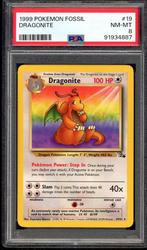 Dragonite PSA 8 - 19/62 - Fossil 1999, Verzenden, Zo goed als nieuw, Losse kaart