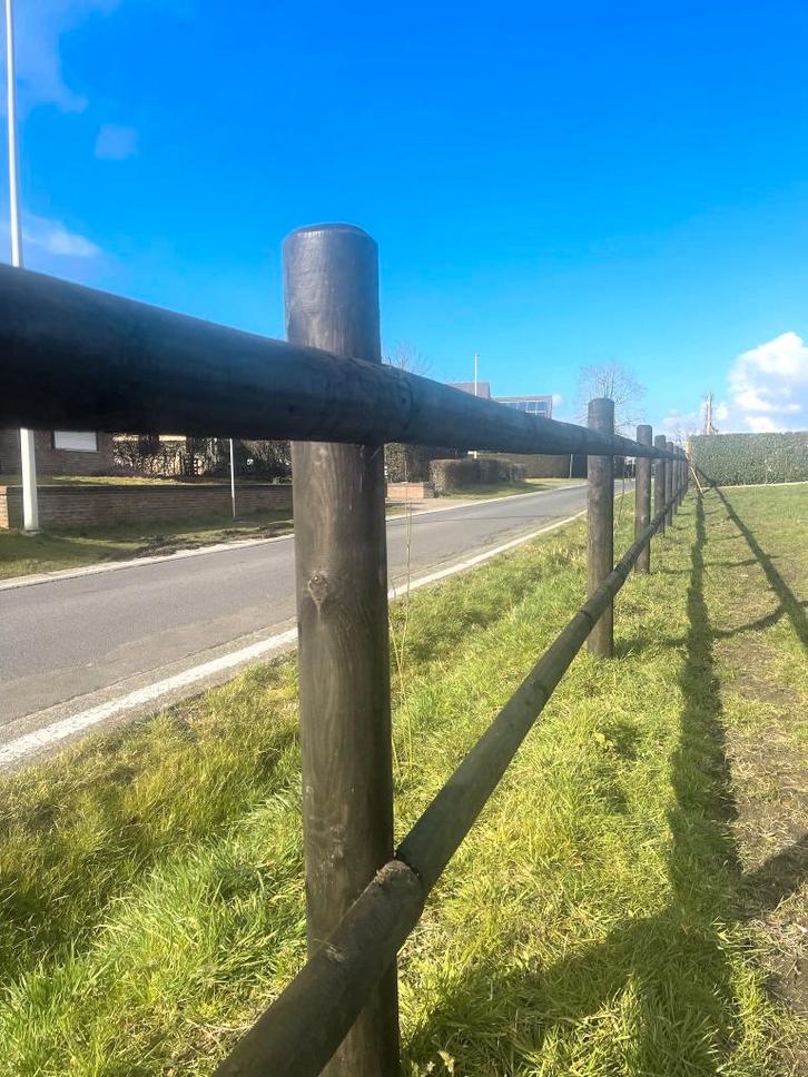 Paardenomheining met 2 of 3 liggers met of zonder plaatsing, Dieren en Toebehoren, Stalling en Weidegang, Weidegang, 2 of 3 paarden of pony's