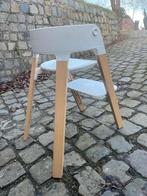 Stokke kinderstoel witte zitting (tot 85 kg), Kinderen en Baby's, Ophalen, Gebruikt, Meegroeistoel, Aanschuifbaar