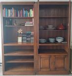 Boekenkast, Huis en Inrichting, Kasten | Boekenkasten, Ophalen, Donker Antiek, Zo goed als nieuw, Met deur(en)
