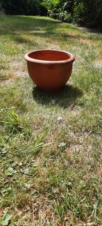 Echte oude terracotta bloepot 25 cm, Tuin en Terras, Bloempotten, Ophalen, Terracotta