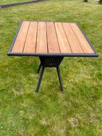 Nieuwe tuintafel met blad in teak, Tuin en Terras, Ophalen, Nieuw