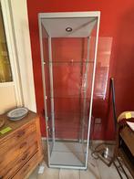 Vitrinekast glas/aluminum (x2) met inbouwspot, Huis en Inrichting, Ophalen, 50 tot 100 cm, 150 tot 200 cm, 25 tot 50 cm