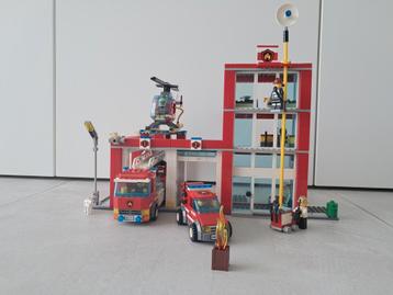 Brandweerkazerne 60004 compleet, Enlèvement ou Envoi, Comme neuf, Ensemble complet, Lego