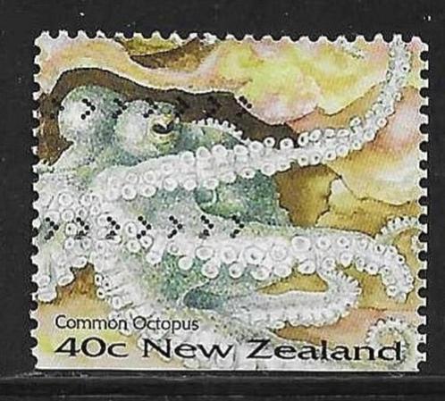 New Zealand - Afgestempeld - Lot nr. 1143 - Common Octopus, Timbres & Monnaies, Timbres | Océanie, Affranchi, Envoi