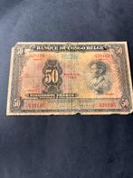 Vijftig Frank banque du Congo belge, Postzegels en Munten, Bankbiljetten | Afrika, Ophalen of Verzenden