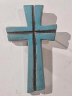 Keramiek kruis Bayer , keramisch , appel blauw zee groene, Antiek en Kunst, Ophalen of Verzenden