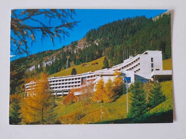 Postkaart Zwitserland - Leysin - Hotel Fabiola, Verzamelen, Postkaarten | Buitenland, Gelopen, Overig Europa, 1980 tot heden, Ophalen of Verzenden