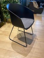 Zwarte eetkamerstoelen, Huis en Inrichting, Ophalen, Stof, Gebruikt, Zwart