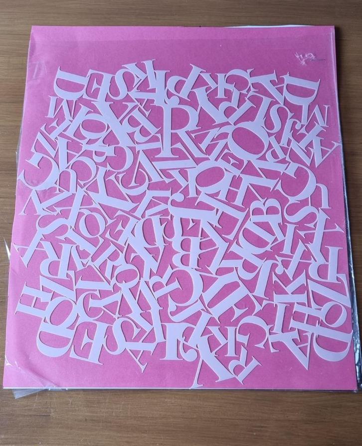 stencil letters, Hobby en Vrije tijd, Tekenen, Zo goed als nieuw, Overige typen, Ophalen of Verzenden