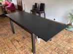 Uitschuibare eettafel STOCKHOLM Ikea zwart, Huis en Inrichting, Ophalen, Zo goed als nieuw