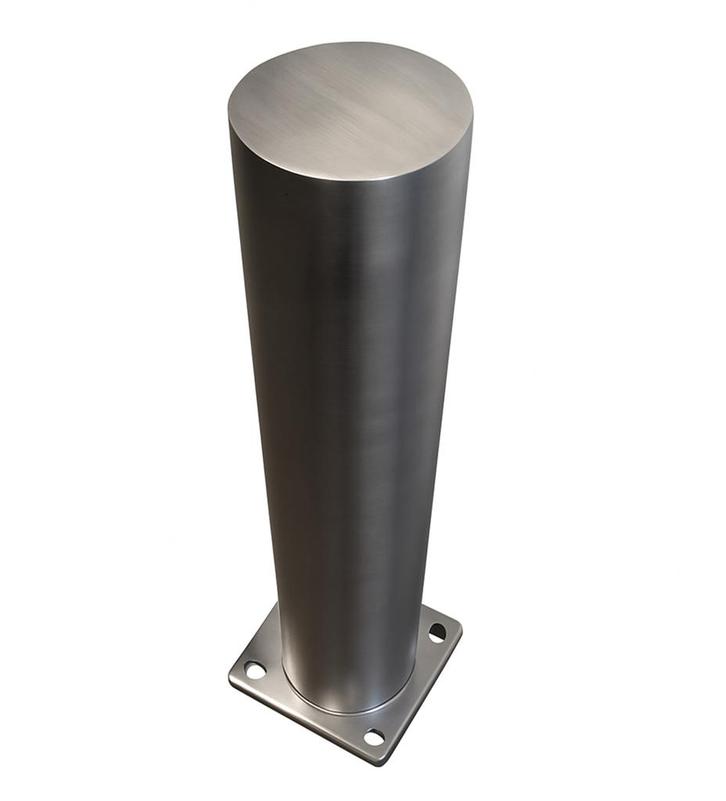 RVS Stootpaal met Montageplaat – Parking & Bedrijf, Doe-het-zelf en Bouw, Overige Doe-Het-Zelf en Bouw, Nieuw, Ophalen